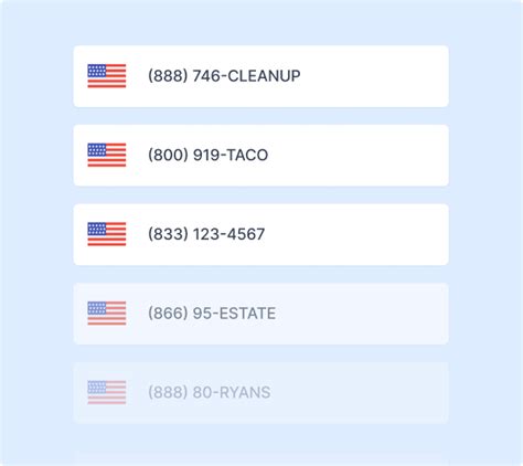 Vanity Number Generator .